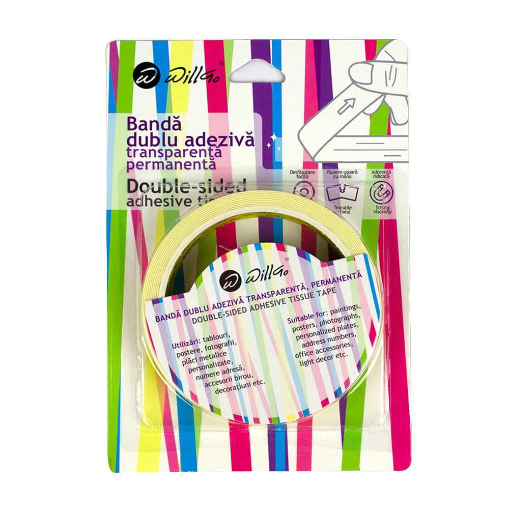 Banda Dublu Adeziva 18Mm*8M Willgo