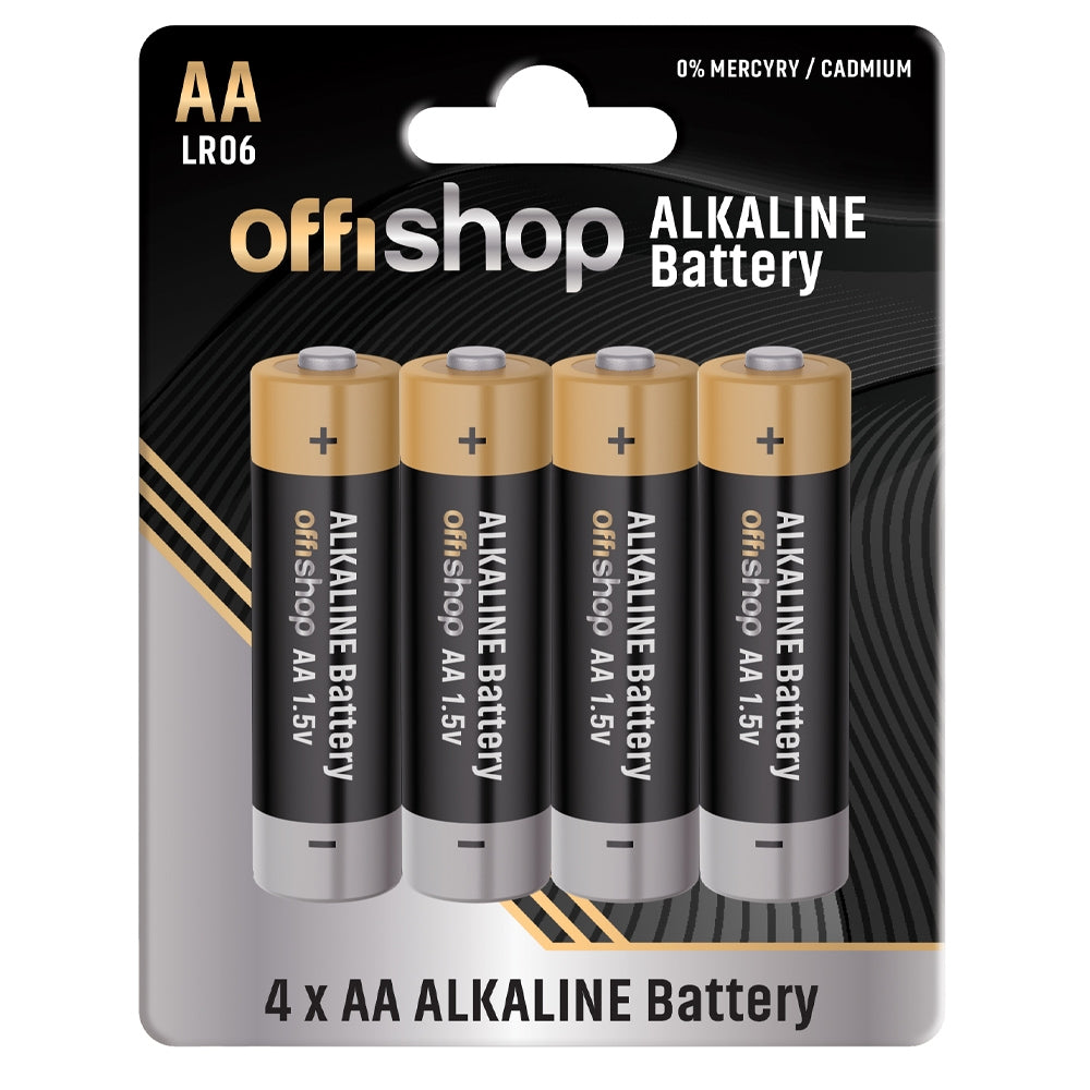 Baterie Alkalina R6 OFFISHOP, 4/set