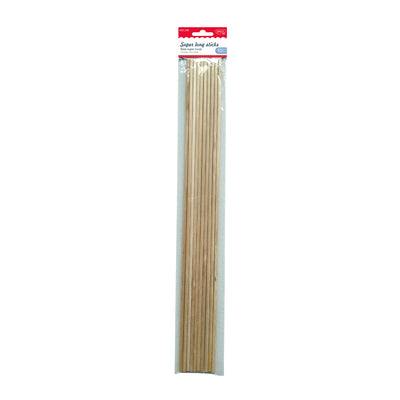 Set de 10 bețe super lungi din lemn natural cu secțiune rotundă (cilindrică), lungime 50 cm, brand DACOart, cod AD368, pentru machete și decorațiuni