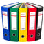 Biblioraft Carton Plastifiat Cu Margine Metalica, Buzunar Plastic, A4, 7.5 Cm Evoffice- Rosu