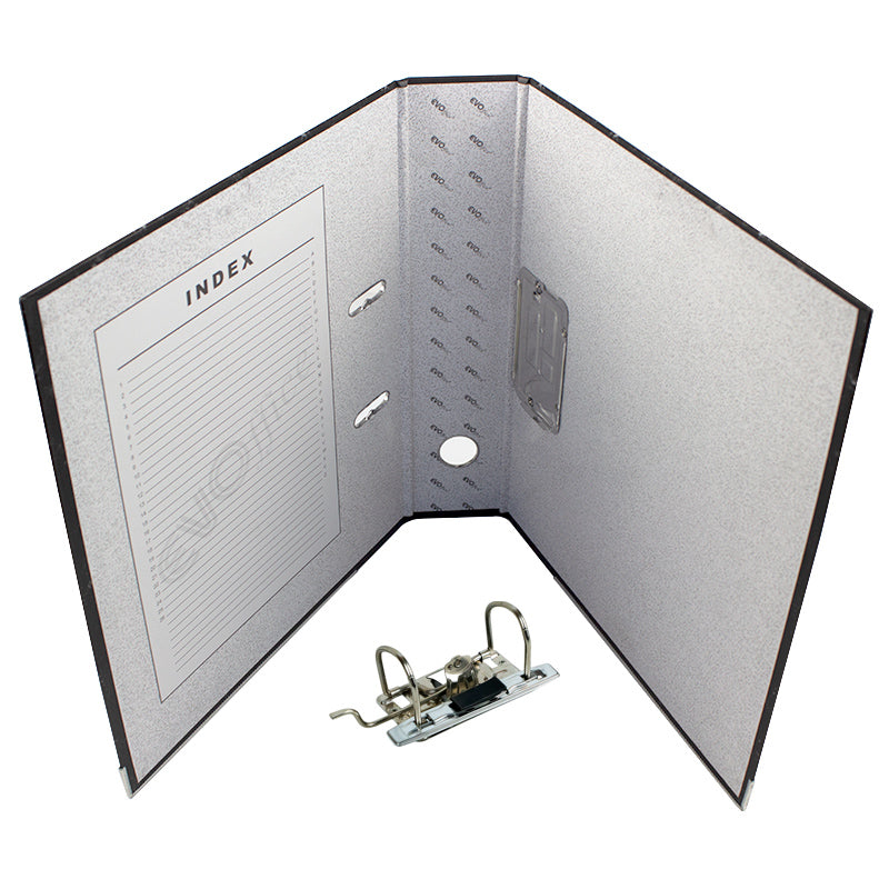 Biblioraft Carton Marmorat Cu Margine Metalica A4, 7.5Cm  Evoffice