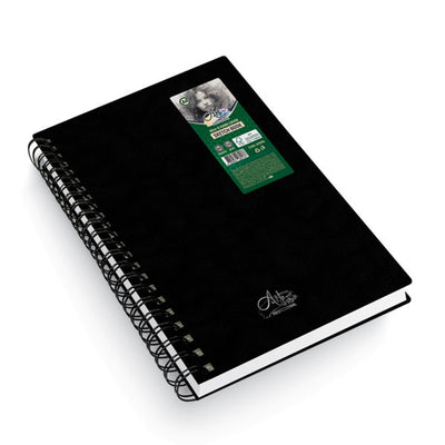 Bloc de desen si schite Artline format A4 cu arc metalic 60 file de 110g hartie de calitate superioara pentru tehnici mixte