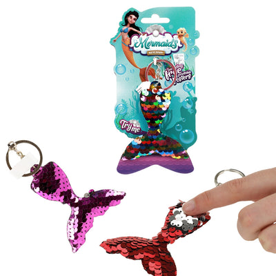 Breloc Coada de sirena, paiete reversibile