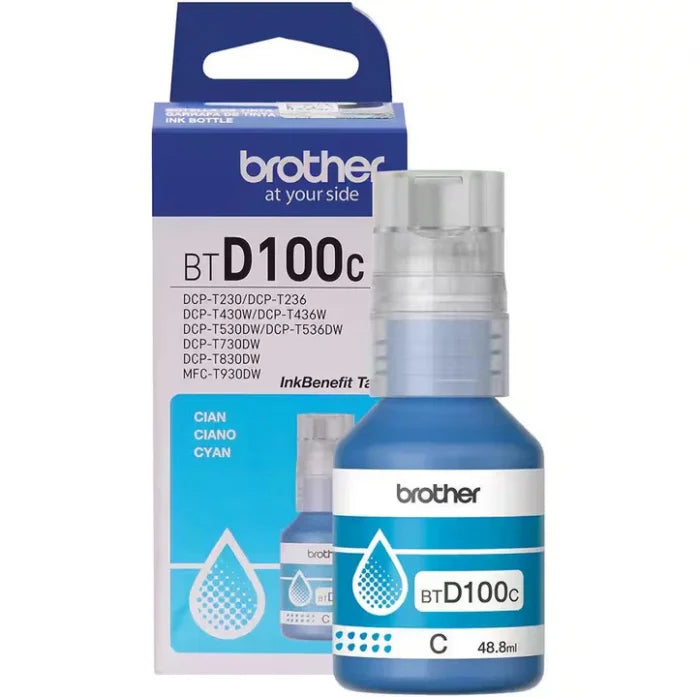 Brother BTD100C, Flacon Original Cerneală Cyan