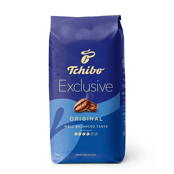 Pachet de cafea boabe Tchibo Exclusive la 1kg