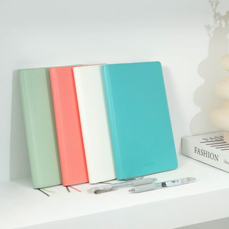 Notebook A5 96 file dictando coperta piele DELI