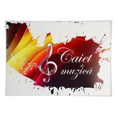 Caiet muzica 17*24 cm, 16 file EVOffice