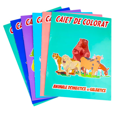Caiet pentru colorat A4, 8 file, Katy Paper
