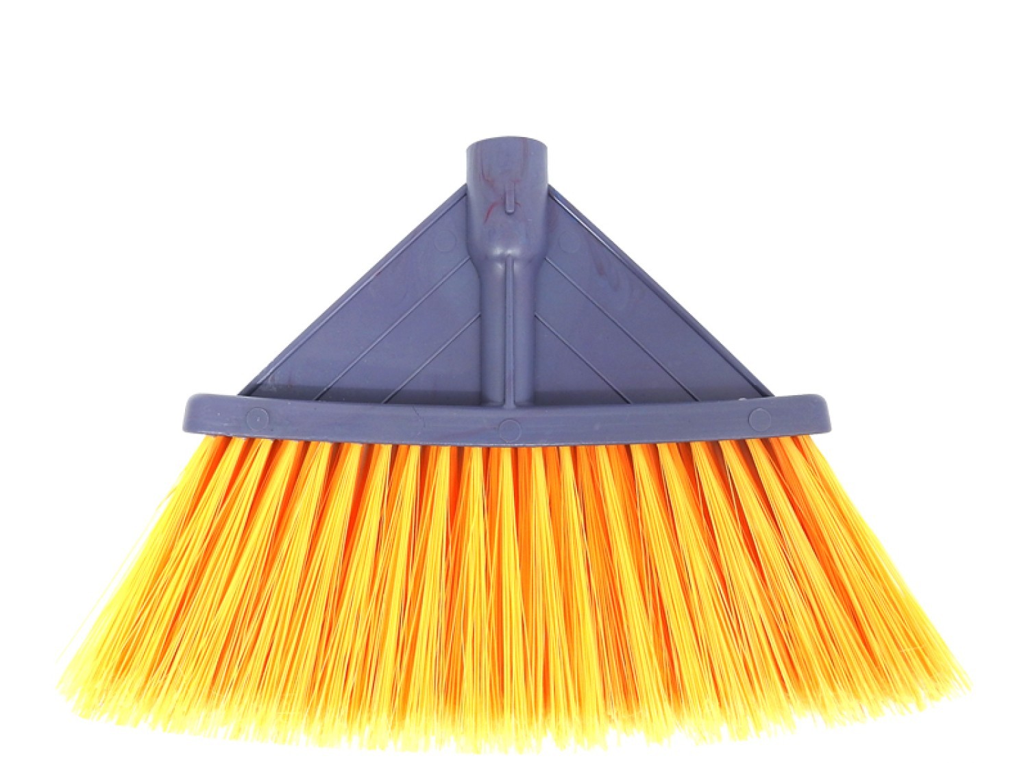 Cap de mătură model Europa cu fibre lungi și dese, culoare vibrantă, dotat cu filet conic pentru compatibilitate universală, ideal pentru interior și terase
