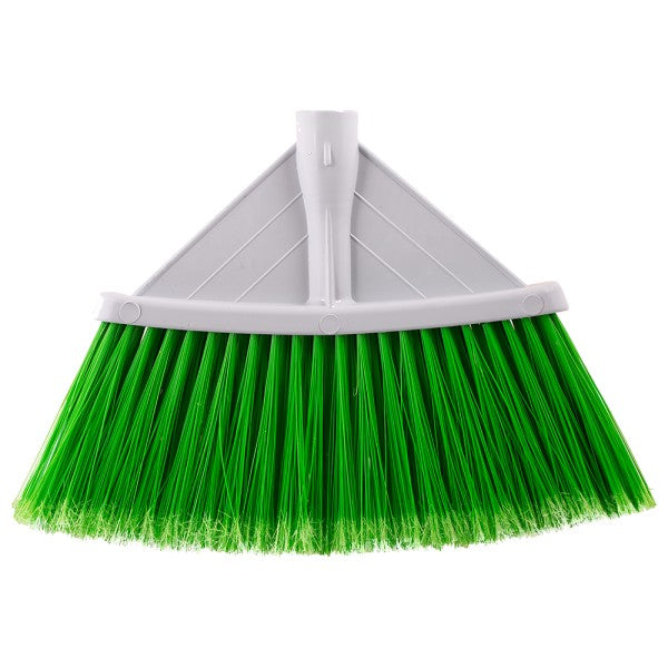 Cap de mătură model Europa cu fibre lungi și dese, culoare vibrantă, dotat cu filet conic pentru compatibilitate universală, ideal pentru interior și terase