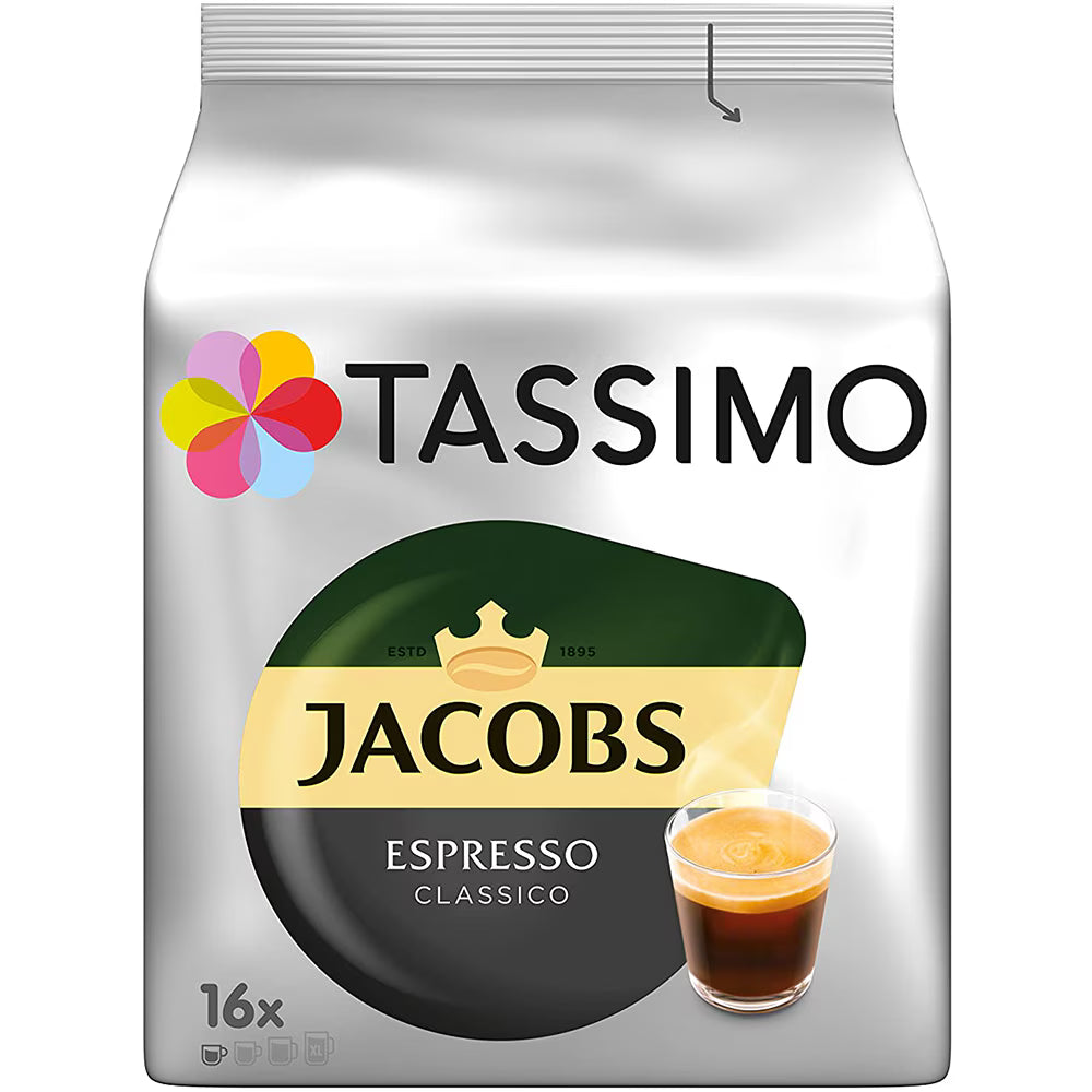 Capsule cafea TASSIMO Jacobs Espresso, 16 capsule, 118.4g