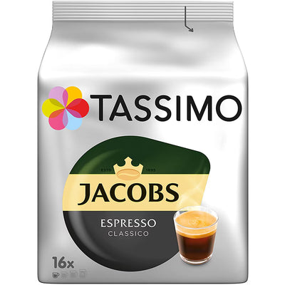 Capsule cafea TASSIMO Jacobs Espresso, 16 capsule, 118.4g