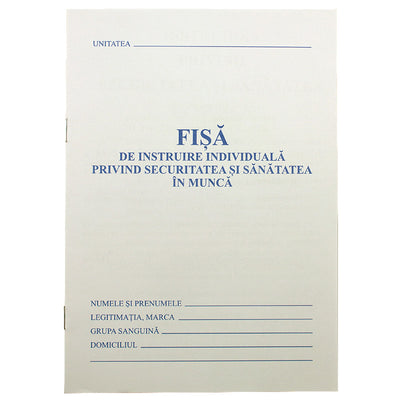 Carnet protectia muncii A5