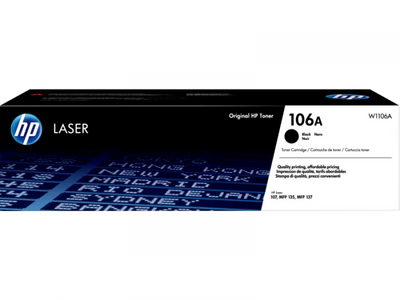 Toner original HP 106A (W1106A) negru (Black), 1k pagini (HP 107a/107r/107w/135a/135r/135w/137fnw)