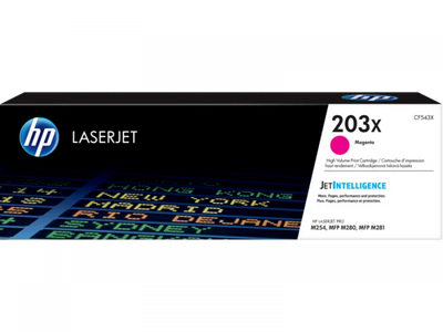 Toner original HP 203X (CF543X) magenta (roz), 2500 pagini