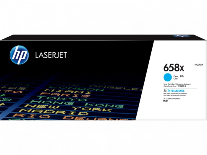 Toner HP 658X (W2001X), cyan (albastru), original, 28.000 pagini