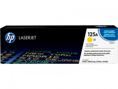 Toner HP 125A (CB542A), galben (Yellow), original, 1400 pagini