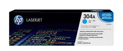 Toner HP 304A (CC531A), albastru (cyan), original, 2800 pagini