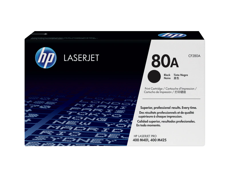 Toner HP 80A (CF280A), negru (black), original, 2700 pagini