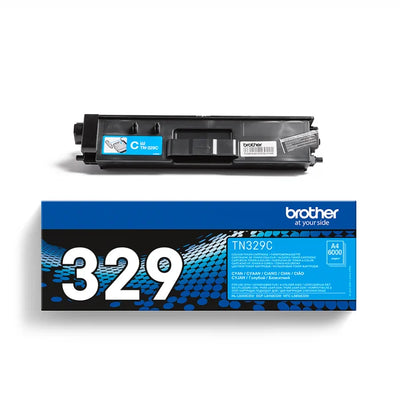 Toner Brother TN329C albastru (cyan), original, 6000 pagini
