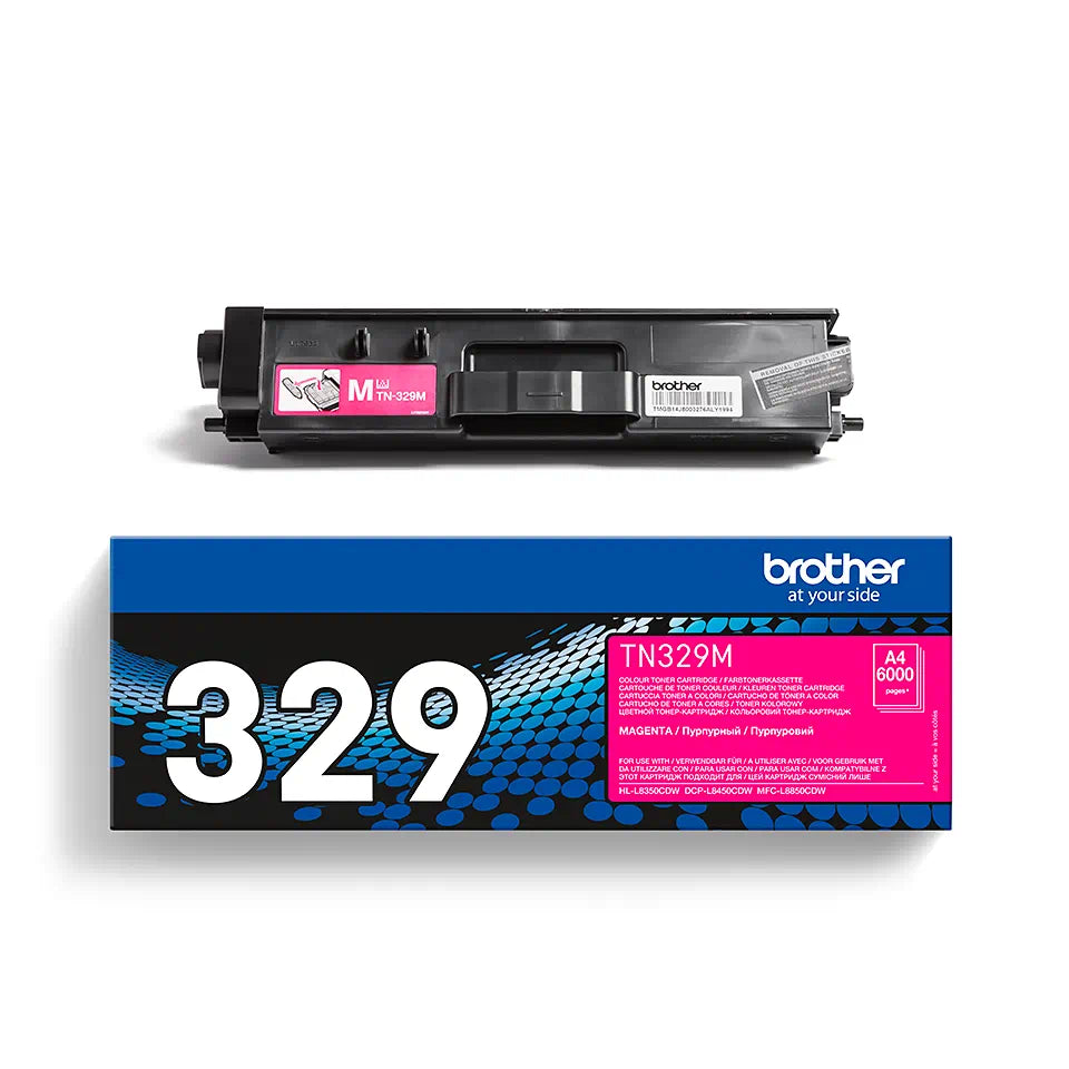 Toner Brother TN329M, roz (magenta), original, 6000 pagini