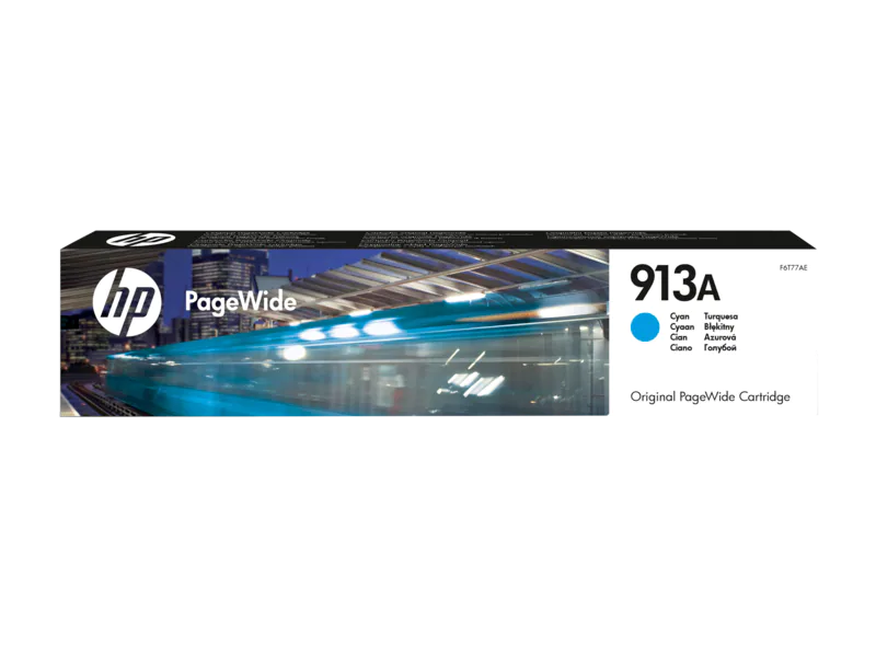 Cartus cerneala original HP 913A (F6T77AE) PageWide, albastru (Cyan), 3000 pagini