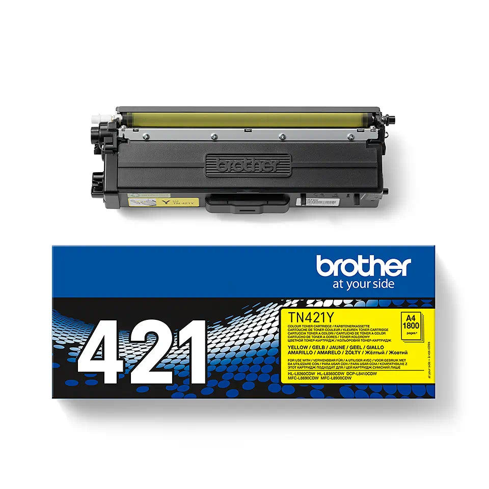 Toner Brother TN421Y, galben (yellow), original, 1800 pagini