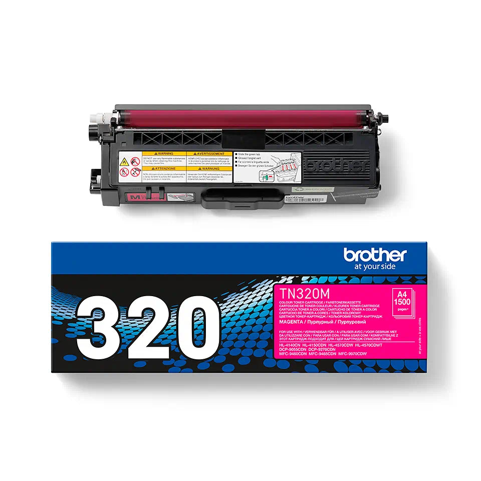 Toner Brother TN320M roz (Magenta), original, 1500 pagini