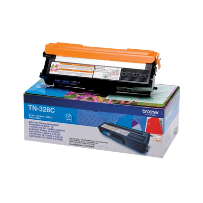Toner Brother TN328C, cyan (albastru), original, 6000 pagini