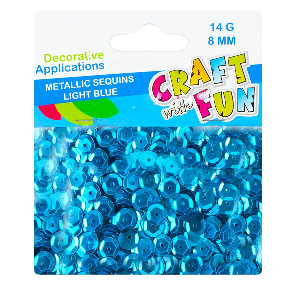 CF Paiete bleu light metal, 8mm, 14g/set