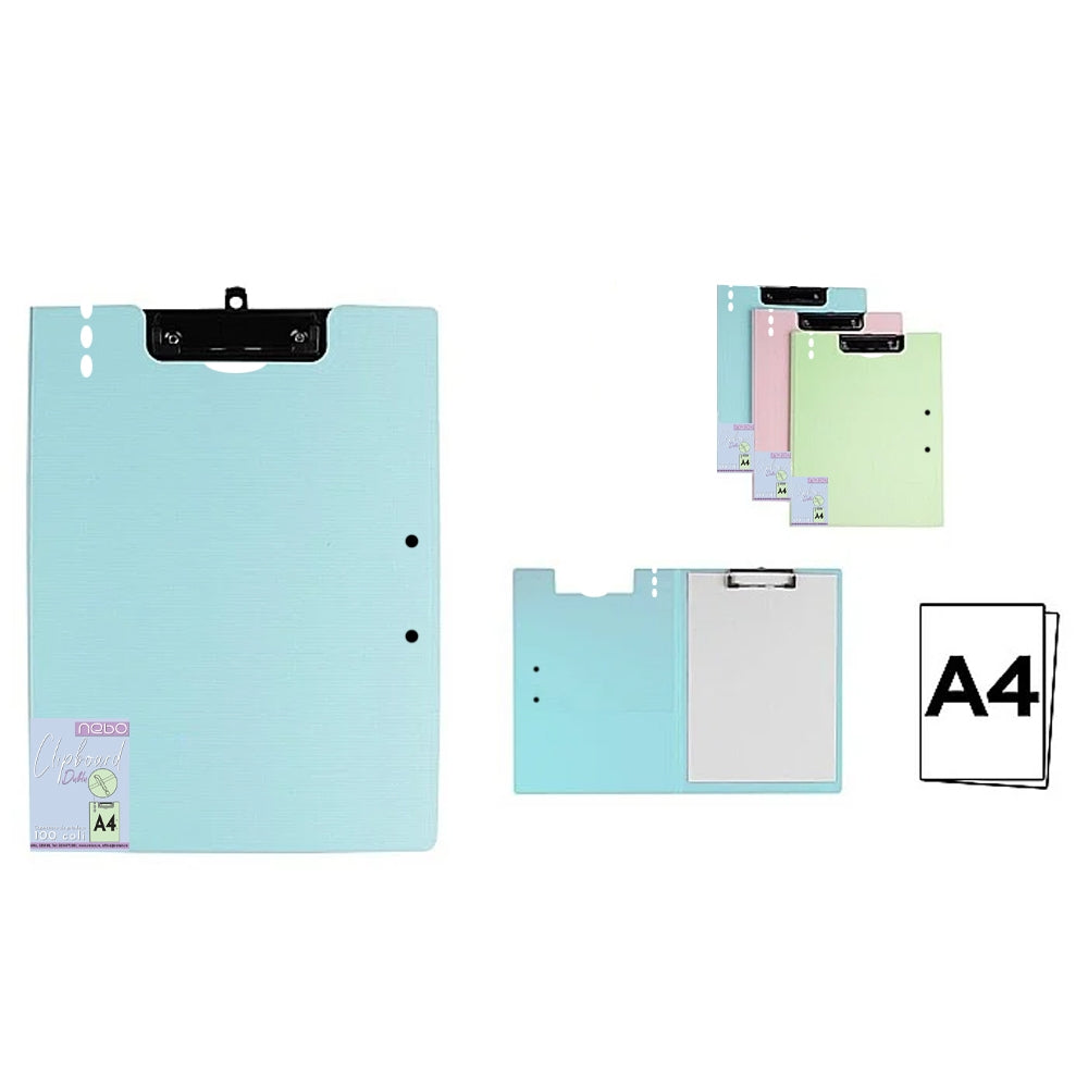 Clipboard A4, dublu, culori pastel - NEBO