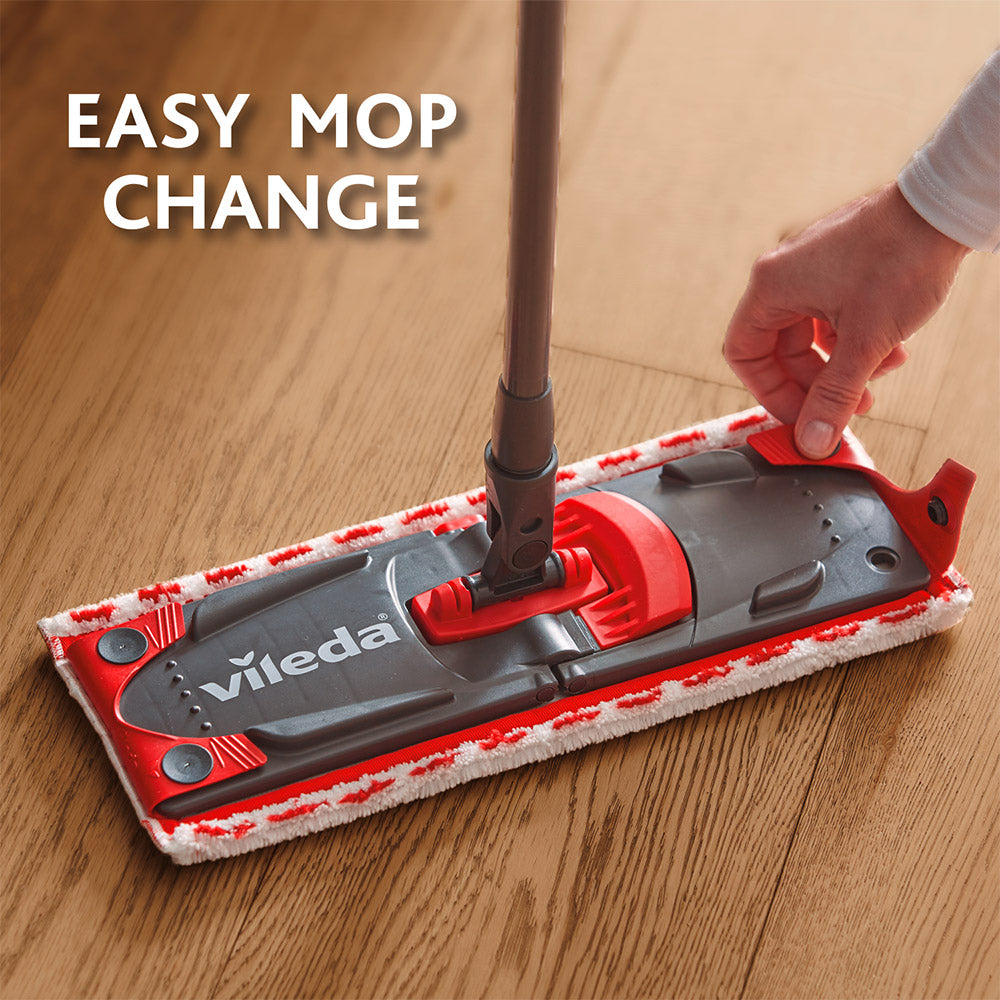 Rezervă Mop Plat Vileda Ultramax, 100% Microfibră, Curățare Profesională, Lavabilă la 60°C