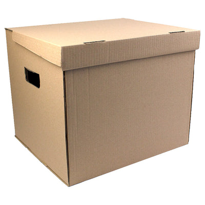Container arhivare cu capac integrat, manere si pereti dubli 360*310*300m (poate stoca 5 bibliorafturi de 7.5cm)