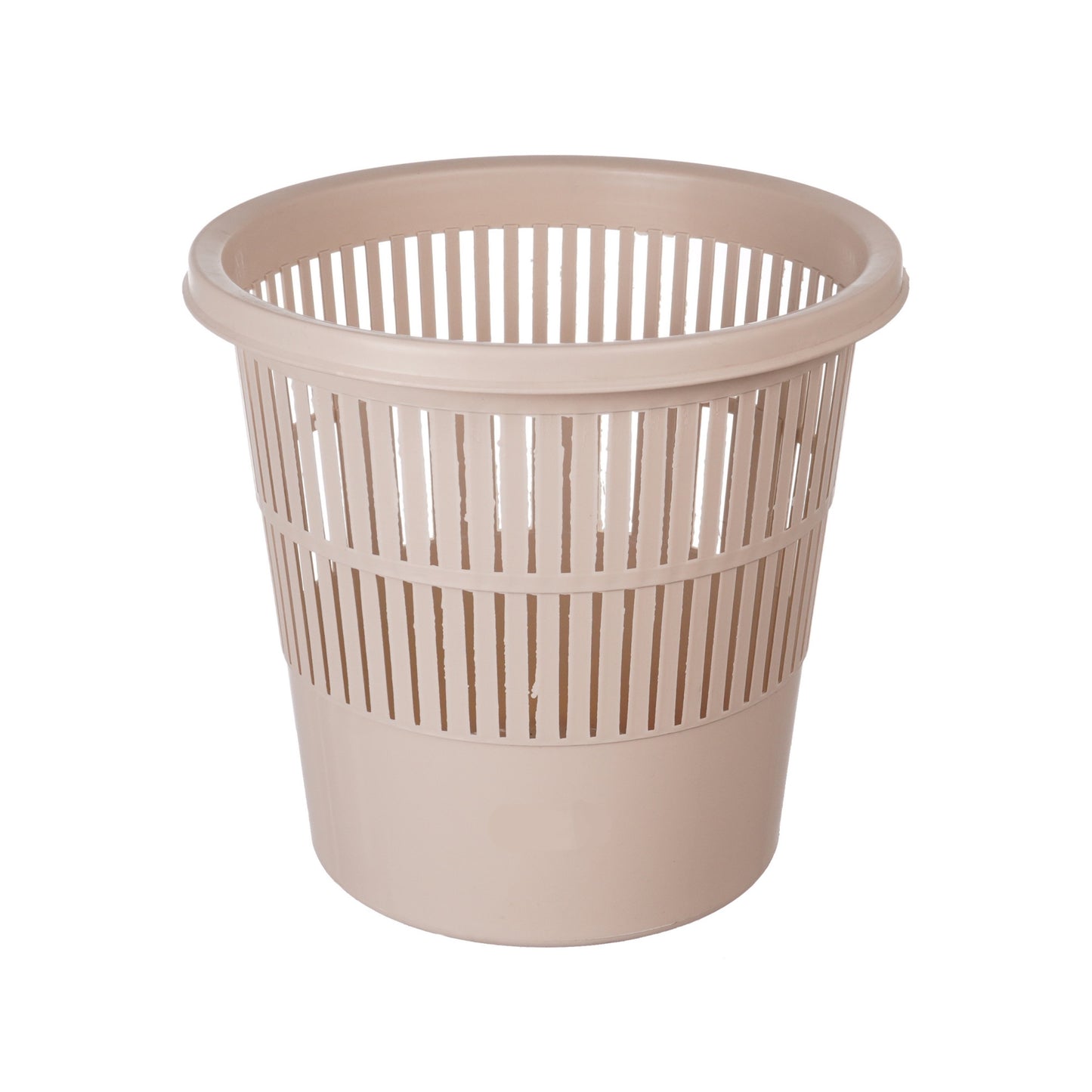Coș de birou din plastic cu perforații brand Sterk, capacitate 16 litri, ideal pentru colectarea deșeurilor de hârtie în birou sau acasă.