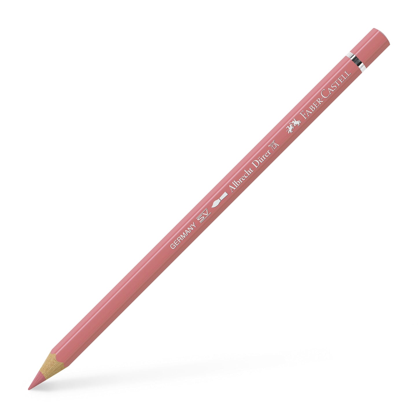 Creion colorat acuarelabil profesional Albrecht Dürer Faber-Castell în nuanța pentru portrete Flesh Închis 131, cu mină groasă de 3.8 mm și pigmenți superiori perfect solubili în apă