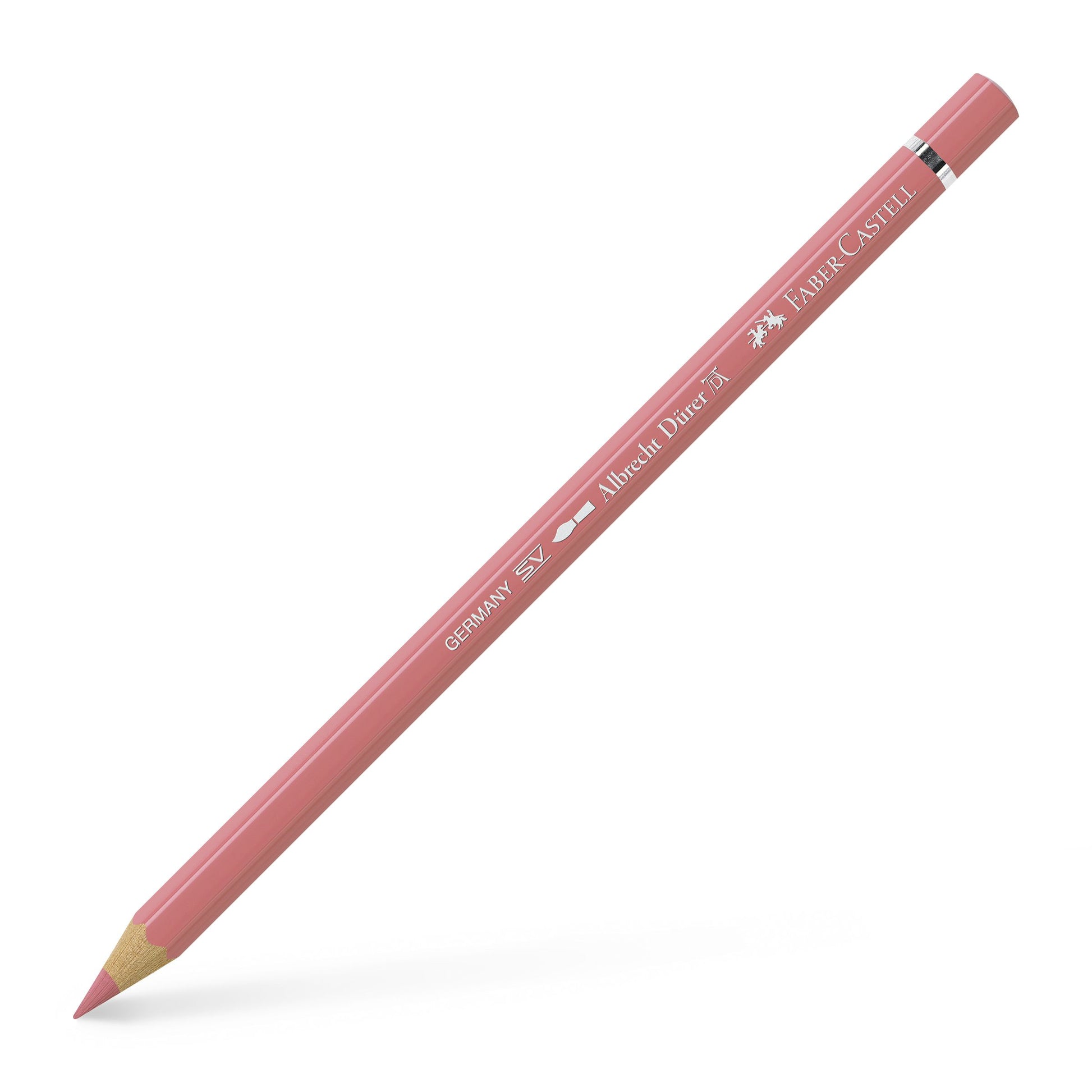 Creion colorat acuarelabil profesional Albrecht Dürer Faber-Castell în nuanța pentru portrete Flesh Închis 131, cu mină groasă de 3.8 mm și pigmenți superiori perfect solubili în apă