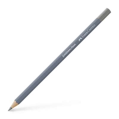 Creion colorat acuarelabil Goldfaber Faber-Castell în nuanța neutră Gri Cald IV 273, cu mină de 3.3 mm, ideal pentru tehnici de umbrire și acuarelă