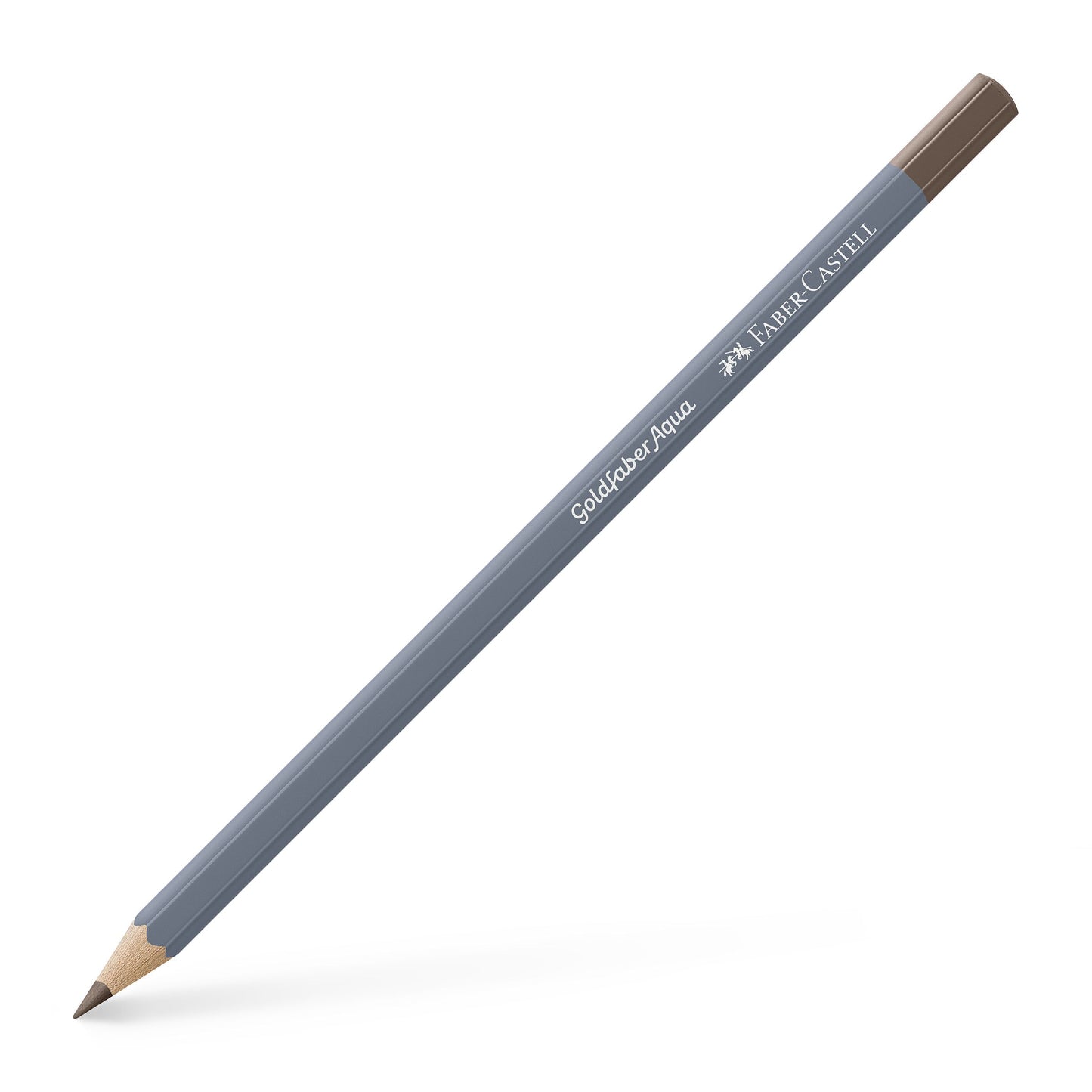 Creion colorat acuarelabil Goldfaber Faber-Castell în nuanța profundă Maro Van Dyck 176, cu mină de 3.3 mm, ideal pentru tehnici de umbrire și acuarelă