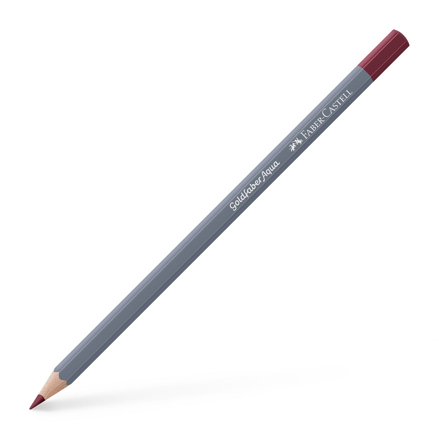 Creion colorat acuarelabil Goldfaber Faber-Castell în nuanța pământie Roșu Indian 192, cu mină de 3.3 mm, perfect pentru detalii naturale și tehnici de acuarelă