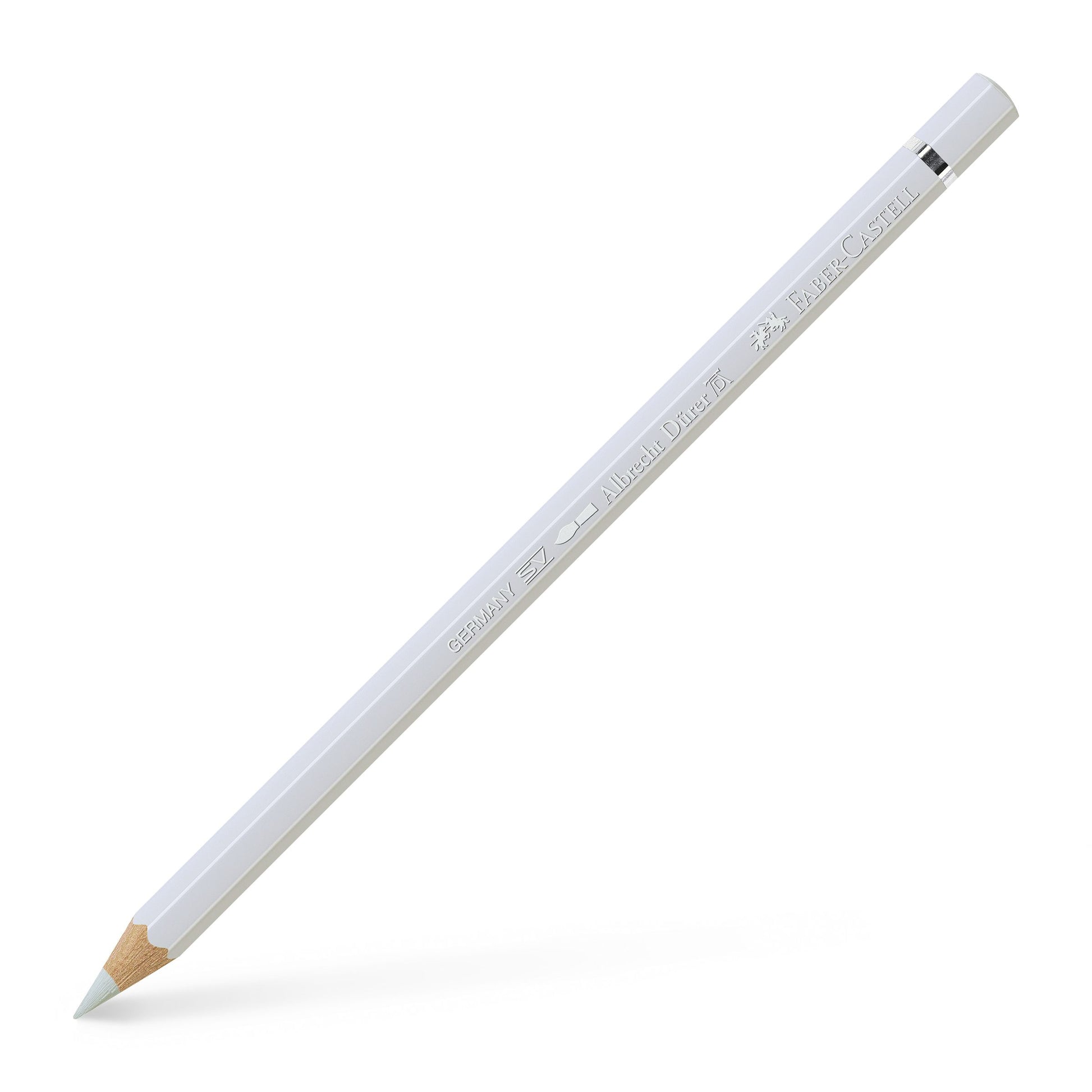 Creion colorat acuarelabil profesional Albrecht Dürer Faber-Castell în nuanța neutră Gri Rece I 230, cu mină groasă de 3.8 mm și pigmenți superiori perfect solubili în apă