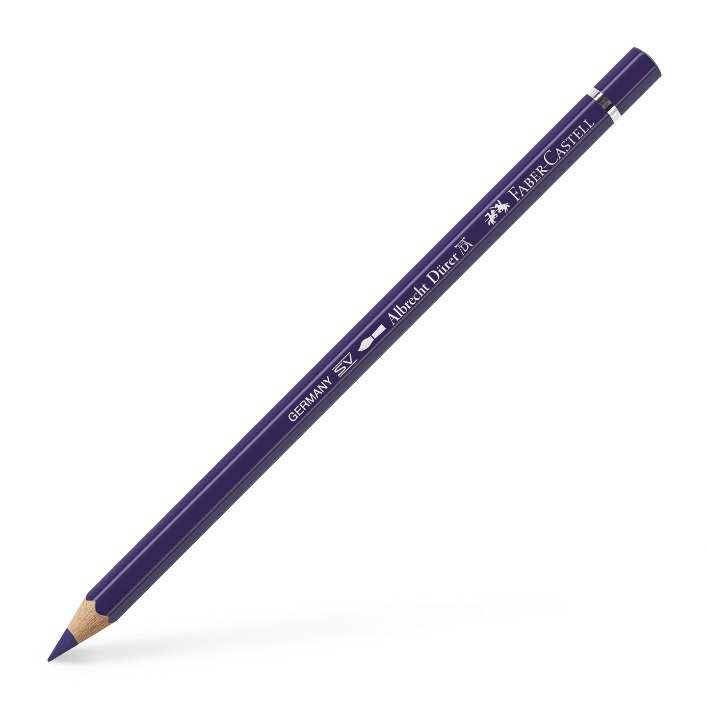Creion colorat acuarelabil profesional Albrecht Dürer Faber-Castell în nuanța delicată Mov 249, cu mină groasă de 3.8 mm și pigmenți superiori perfect solubili în apă