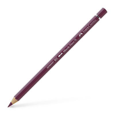 Creion colorat acuarelabil profesional Albrecht Dürer Faber-Castell în nuanța vibrantă Red-Violet 194, cu mină groasă de 3.8 mm și pigmenți superiori perfect solubili în apă