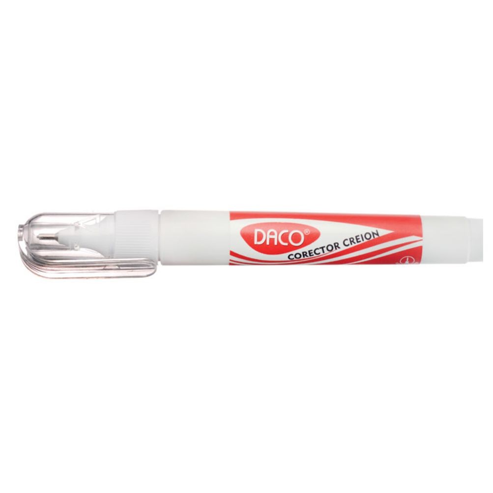 Creion corector DACO CF701 capacitate 7ml cu corp flexibil si varf metalic pentru precizie