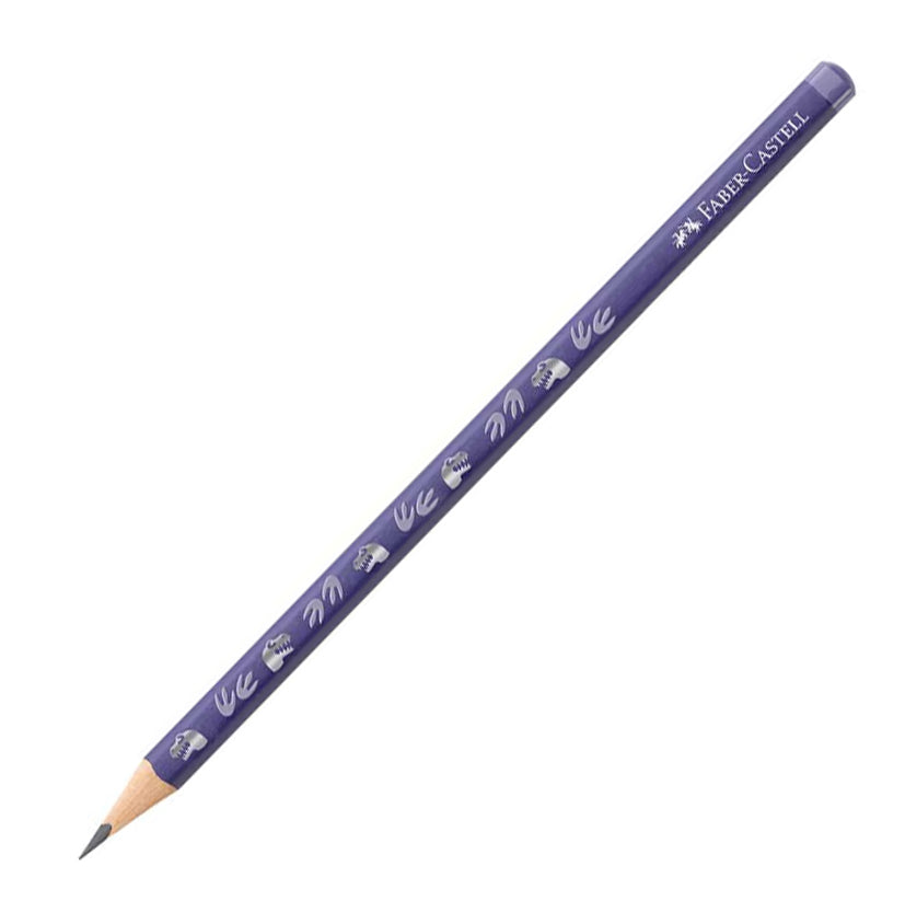 Creion grafit ergonomic Faber-Castell cu design dinozauri, duritate HB, pentru elevi