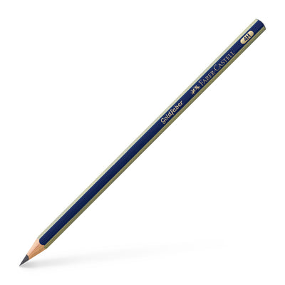 Creion grafit tehnic Faber-Castell Goldfaber 1221 duritate 4H, design hexagonal, ideal pentru arhitectură și detalii fine