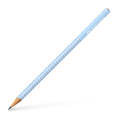 Creion grafit artistic Faber-Castell Sparkle duritate B, culoarea Bleu Sky perlat cu puncte strălucitoare