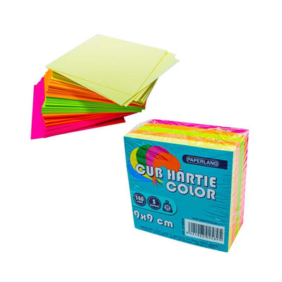 Cub hartie color, 90x90mm, 500file