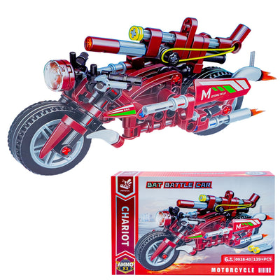 Cuburi constructii, Motocicleta, 137 piese
