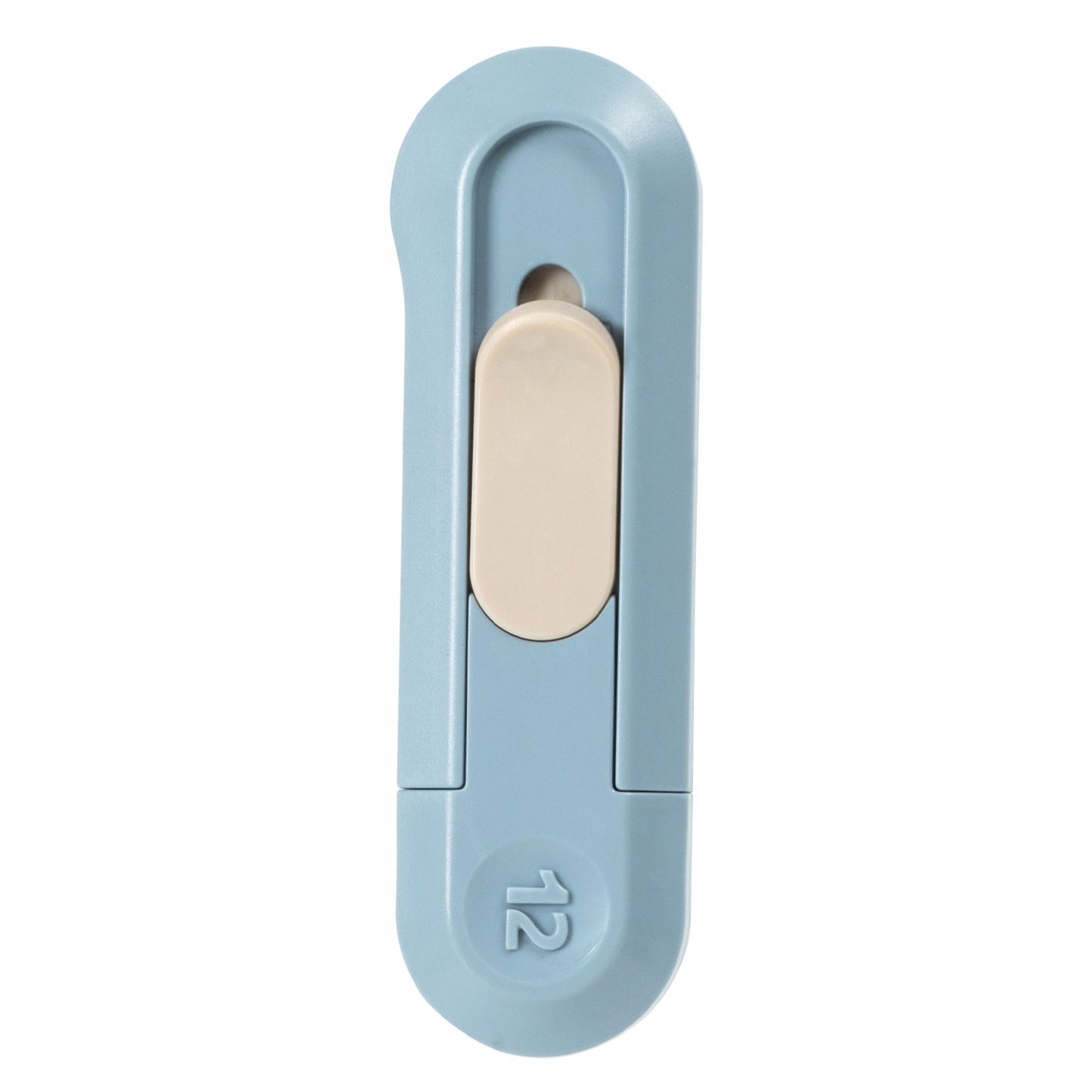 Cutter mini portabil de 12 mm cu sistem de siguranță cu retragere automată bleu Nusign Deli