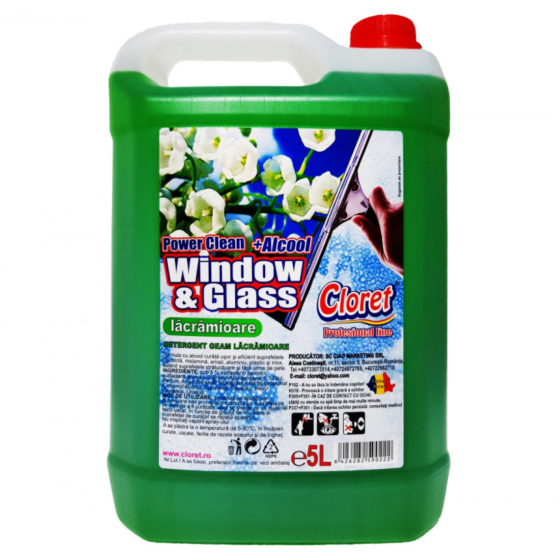 Solutie curatat geamuri Cloret rezerva 5l